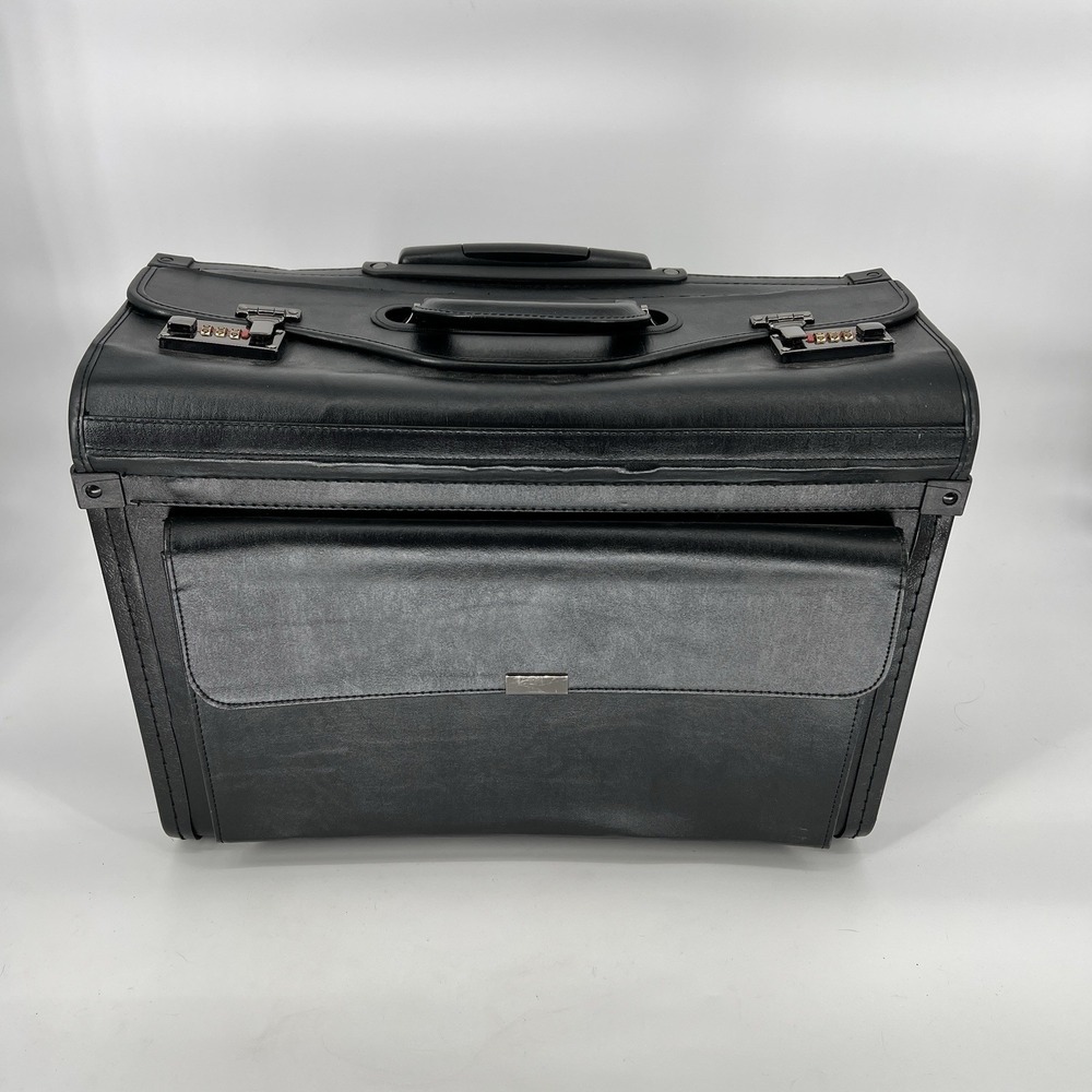 Alpine Swiss 19 Wheeled Briefcase Rolling Case Sales Sample Pilot Lawyer Attache